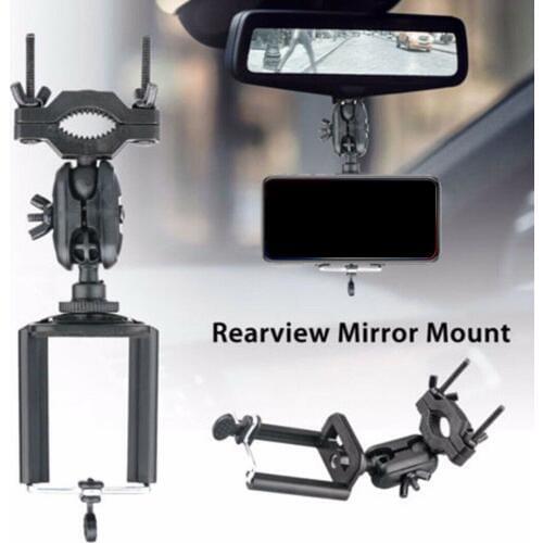 Car Rearview Mirror Mount Phone Holder Universal For All Phones Bracket Car 360 Degrees GPS Smartphone Stand Car Phone Holder