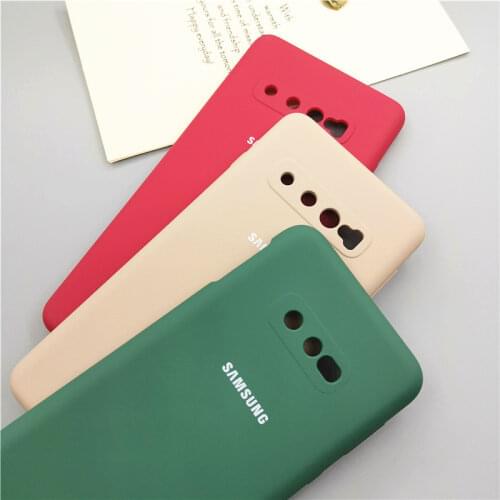 Samsung S10 Plus Case Liquid Silicone Cover For Galaxy S10+ S10 S10E Lite Silky Soft-touch Full Protective With Box