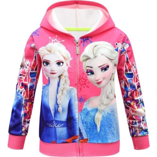 Disney Children Girls Cartoon Coat Kids Frozen Outerwear Kids Princess Party Elsa Coat Christmas Gift