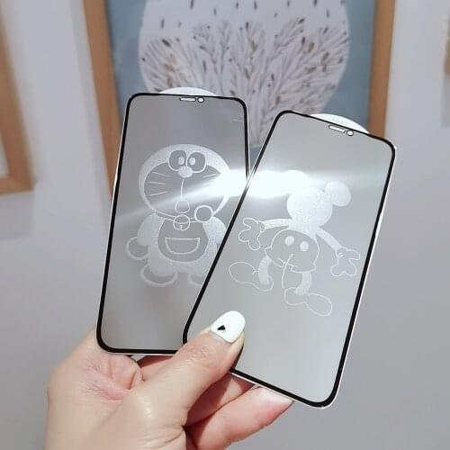 Invisible Anime Pattern Luffy 6D Tempered Glass Screen Protector For iPhone 6s 7 8 Plus X XR XS 11 12 Mini Pro Max