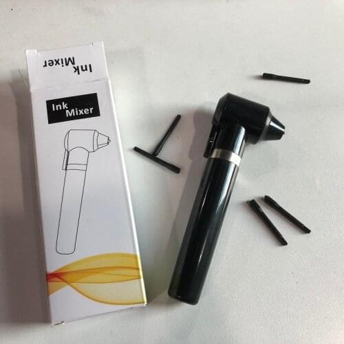 Electric Tattoo Ink Mixer Pigment Mixer Agitator With Sticks Tattoo Machine Supplies Set Body Art Permanent Makeup Accessories