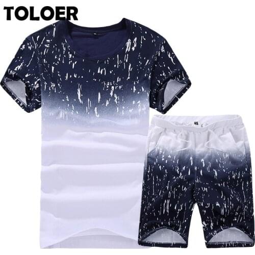 Summer New Mens Shorts Casual Suits Sportswear Mens Clothing Man Tracksuit Sets Pants Male sweatshirt Men Brand Clothing 4XL