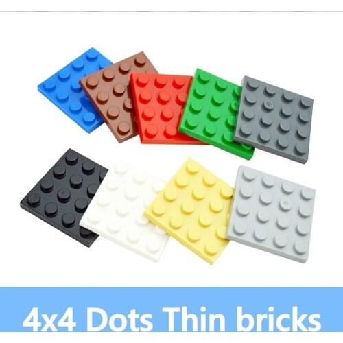 30PCS 4*4 Dots DIY Building Blocks Thin Figures Bricks 4x4 Dots Educational Creative Size Compatible With 3031 Toys for Children
