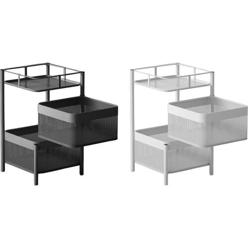 Kitchen Storage Rack Vegetable Fruit Books Shelf Multifunction Cart Salon