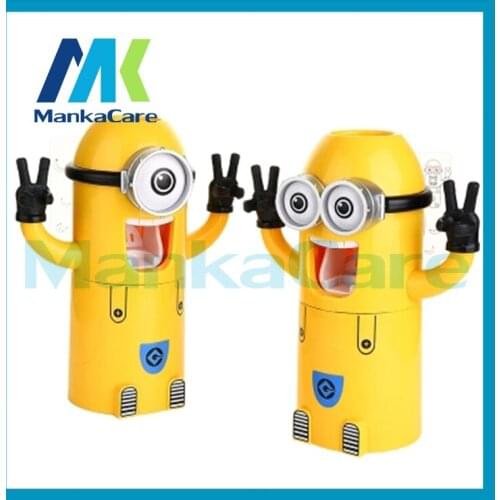 Manka Care - 2 Pcs Toothbrush rack automatic toothpaste gargle creative gift lazy household items A birthday present dental