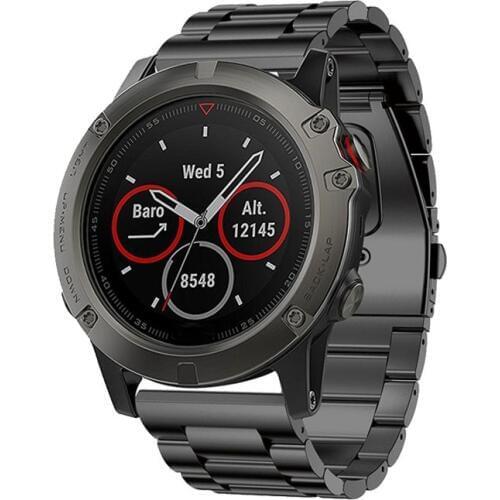 Metal Stainless Steel Watch band Bracelet Strap For Garmin Fenix 5X/5X Plus/Fenix 3/3 HR/D2/Descent Mk1 GPS Smart Watch Accessry