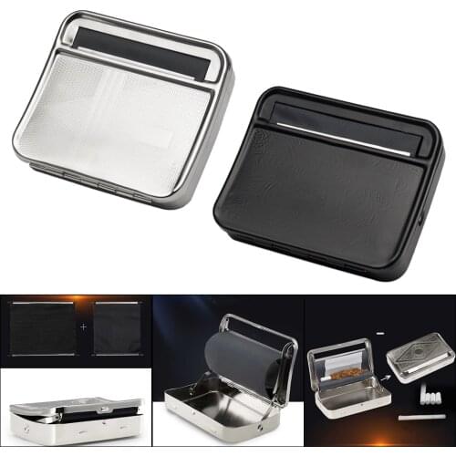 Metal Cigarette Case Manual Tobacco Roller Cigarettes Accs for Smoking