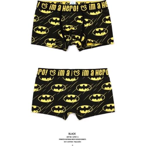 Mens cartoon printed sexy panties bat mens underwear boxing mens underwear shorts