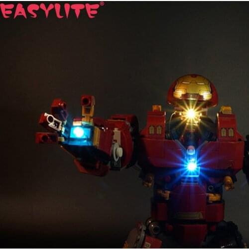 LED Light Set For 76105 And 07101 Hulk buster DIY Toys Blocks Bricks Only Lighting Kit Not Include Model