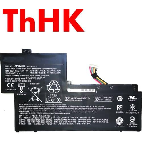 Genuine Original AP16A4K Laptop Battery For Acer Aspire One Cloudbook AO1-132 ACER Swift 1 SF113-31 SF113-31-P0N9