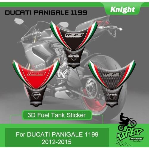 Suitable for Ducati Panigale 1199 2012-2015 Motorcycle Fuel Tank Sticker 3D Fuel Tank Pad Fish Bone Sticker Fuel Tank Protector