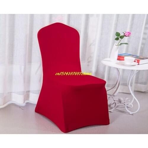 50pcs/lot Colorful Chair Cover For Wedding Hotel Banquet Chair Cloth Spandex/polyester Cover Free size 22 colors