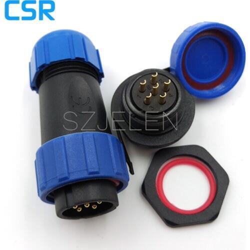 SP2110/P6-S6, 6 pin ip68 waterproof connector, automotive sealing Connector, Board to Wire Connectors 6 pin plug socket