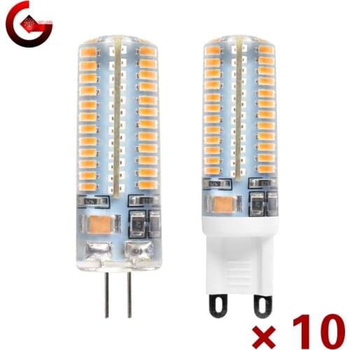10pcs/lot LED G4 G9 12V 220V AC DC 1w 2w 3w 4w 5w 6w Replace 40w 60w Halogen Lamp Light 360 Beam Angle Chandelier LED Bulb Lamp