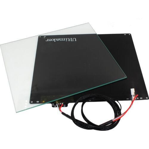 Ultimaker2 special aluminum substrate hot bed import PT100 resistor + glass 3D printer accessories