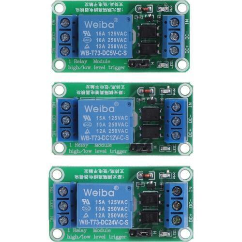 12 V 1 Channel Relay Module with Optocoupler High and Low Level Trigger N16 dropship