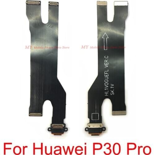 10 PCS New Charge Charging Dock Port Board Flex Cable For Huawei P30 Pro P30pro Charger Board Connector Flex Cable Spare Parts