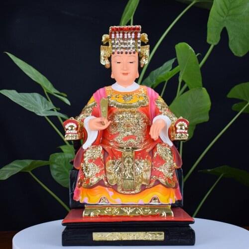 2021 Southeast Asia HOME family Temple Worship GUAN YIN Ma ZU Goddess Patron saint God buddha statue bless safe good luck health