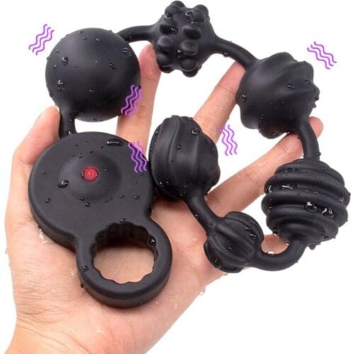 3 Motors Vibrating Anal Vibrator Anal Beads Male Prostate Massager Deep Butt Plug Anus Dilator BDSM Sex Toys For Woman Gay