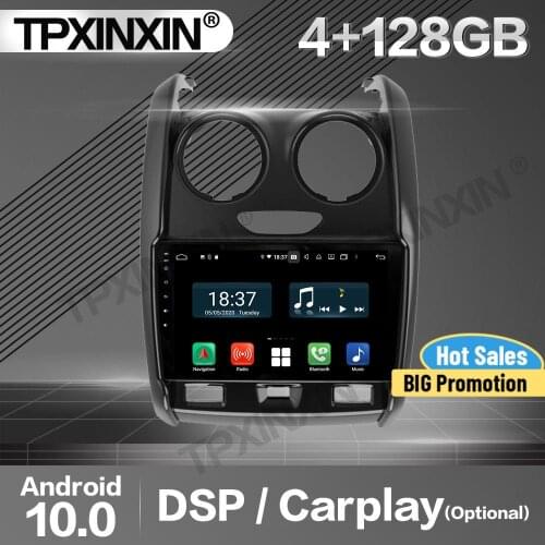 128G Carplay Car Radio 2 Din Stereo Receiver Android For Renault Duster 2015 2016 2017 2018 2019 2020 GPS Player Audio Head Unit