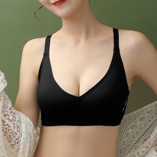 BANNIROU 1 Pcs Seamless Bra Sports Yoga Bras Active Lingerie Wire Free High Quality Soft Plus Size Underwear For Woman Bra S-3XL