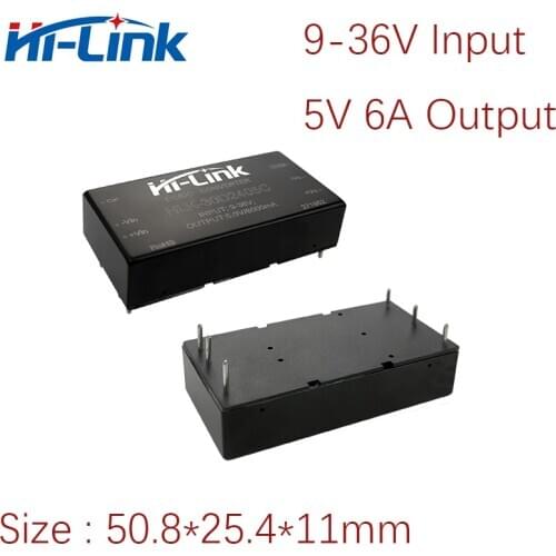 Free Ship 3pcs/lot Hi-Link 30Watt DC DC isolated module 5V 12V 24V output stepdown module dc dc 30D2405C 30D2412C 30D2424C