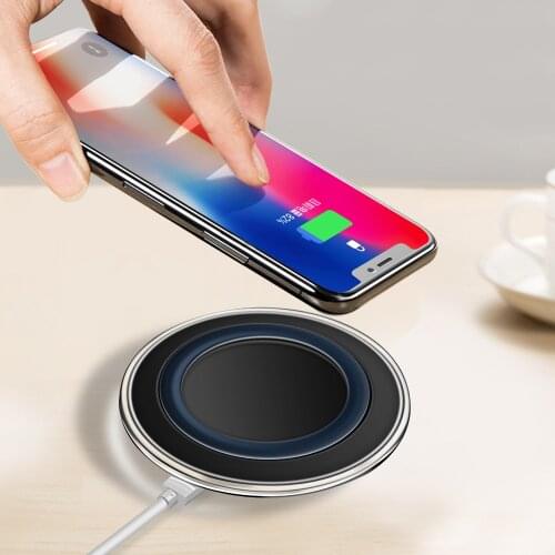QI Phone Wireless Charger For iPhone 12 11 Pro Max Xiaomi 11 Huawei P40 Samsung Universal Mobile Phone Charging Pad Dock Station