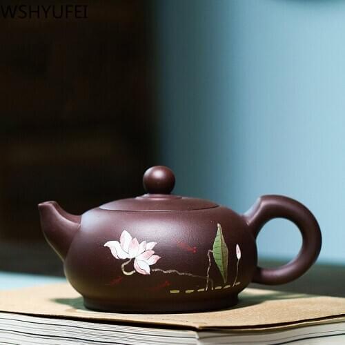 Large capacity 340ml Yixing teapot purple clay tea pot Handmade beauty kettle Chinese Boutique Tea set customized gifts