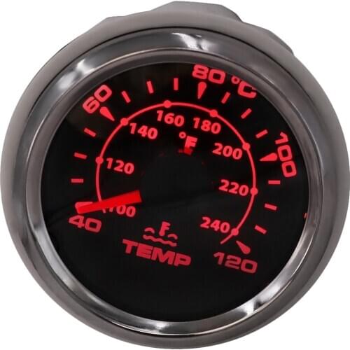 Hot Sale 52mm Water Temperature Gauge For Marine Boat Car 40~120 Celsius Water Temp Meter Auto Motorcycle Thermometer