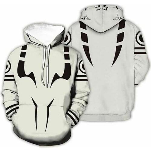 Jujutsu Kaisen Sukuna Cosplay Hoodies Coat Mens Autumn Casual Plush Hooded Winter Warm Cartoon Streetwear Sweatshirts