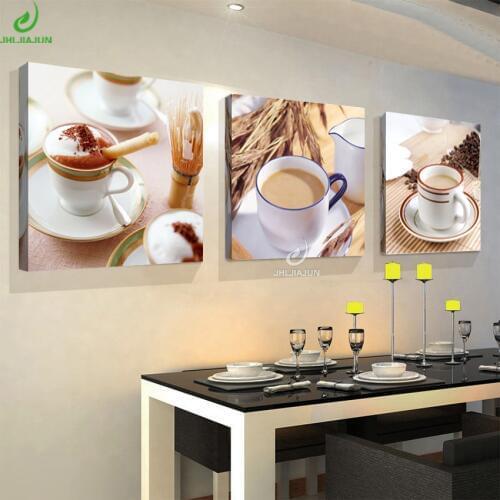 Pictures Poster Canvas Print Paintings For The Kitchen Triptych Paintings Coffee Modern Decoration Art Home oil painting