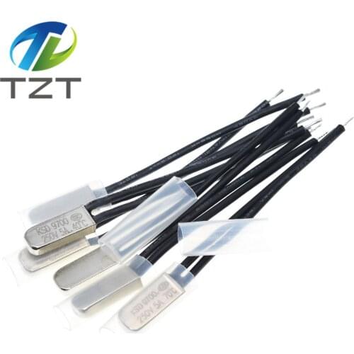 KSD9700 250V 5A Plastic / Bimetal Disc Temperature Switch N/C Thermostat Thermal Protector 15~70 degree centigrade Normal Close