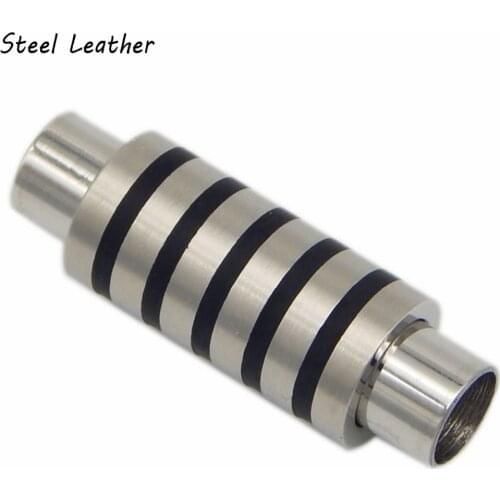 20pcs/lot hole:4/5/6mm Stainless Steel Magnetic Clasps Leather Cord Clasp Magnet Lace Buckle DIY Bracelet Jewelry Making clasps