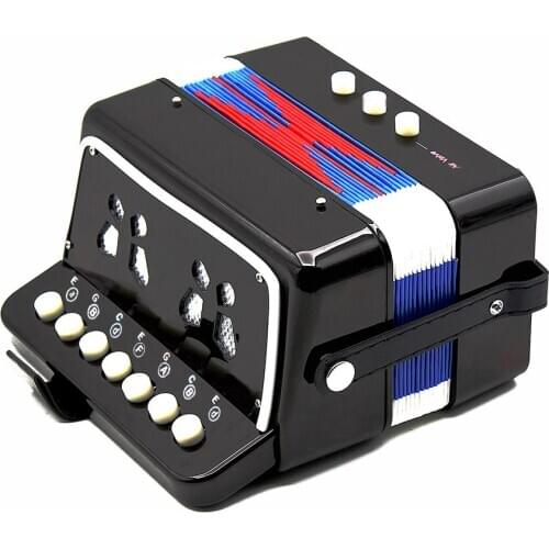 Kids Children 7-Key 2 Bass Mini Small Accordion Educational Musical Instrument Rhythm Band Toy Keyboard Musical Instrument