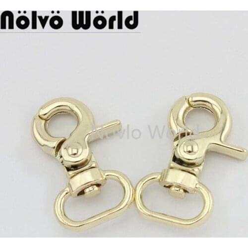 Nolvo World 5-20-100pcs 31*13mm 1/2" light gold metal bag buckle dog collar purse strap hardware