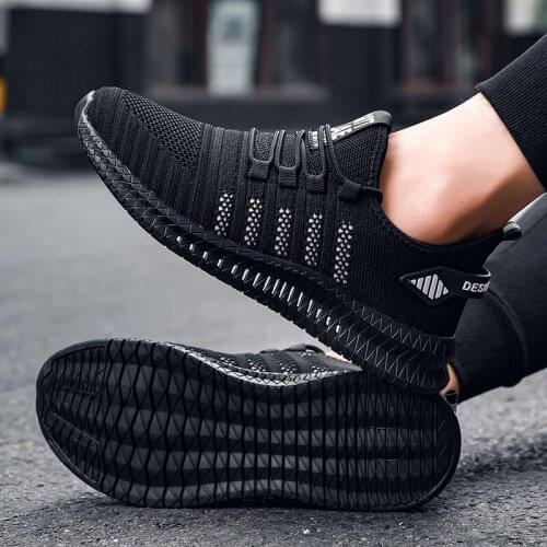 Fashion Men Sneakers Mesh Casual Shoes Lac-up Mens Shoes Lightweight Vulcanize Shoes Walking Sneakers Zapatillas Hombre