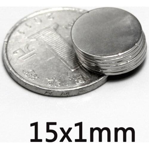 20/30/50pcs 15x1 Powerful Magnets 15mmx1mm Bulk Sheet Neodymium Magnet 15x1mm Permanent NdFeB Strong Magnetic 15*1