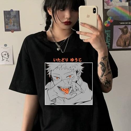 Jujutsu Kaisen Fashion Japanese Anime T Shirt Funny T-shirt Casual Cool Streetwear Tshirt Hip Hop Top Tee Male