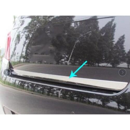 Tailgate Rear Door Bottom Cover Molding Trim Stainless Steel back door trim For peugeot 508 car Accessories