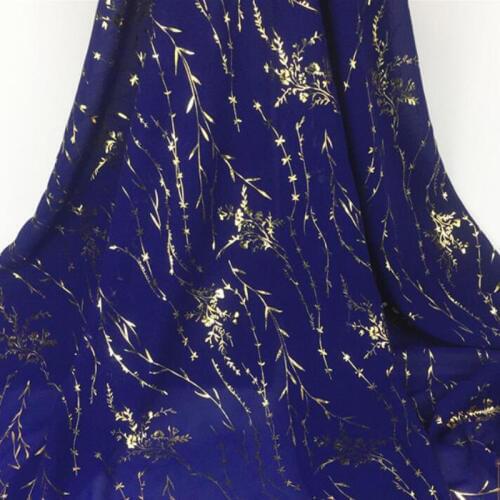 Cosplay Dress bronzing chiffon fabric willow branches thin fabric bronzed costume material DIY stage 1Meter