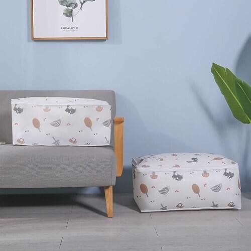 Foldable Storage Bag Home Clothes Blanket Quilt Pillow Closet Sweater Organizer Box Pouch Luggage Organizer Clothing Bag