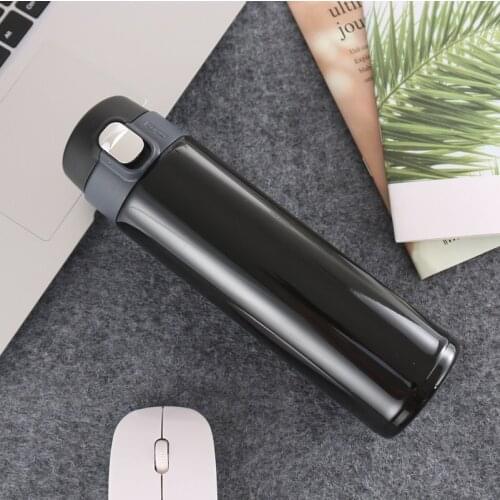New High Grade 304 Lock Thermos Cup Stainless Steel Vacuum Business Insulation Water Bottles Gift Termos