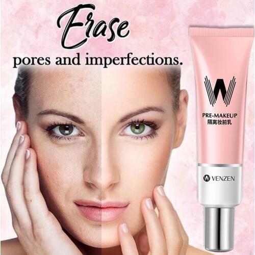 W Face Primer Makeup Base Concealer Nature Rose Essence Long Lasting Pore Away Foundation Oil Control Facial Matte Primer Korean