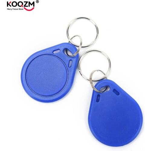 10pcs/lot 13.56MHz ID Badge Keyfob RFID Tag Tags llavero Porta Chave Card Sticker Key Fob Token Ring Proximity Chip