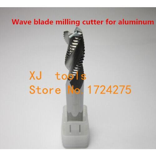Free Shipping 3pcs 10mm 3 Flutes Aluminium alloy wave edge rough milling cutter ,CNC milling tools, Nc tool