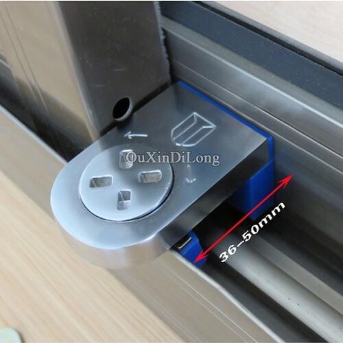 HOT 1PCS Sliding door and window lock aluminum alloy anti-theft window limit locks Children safety protection Lock