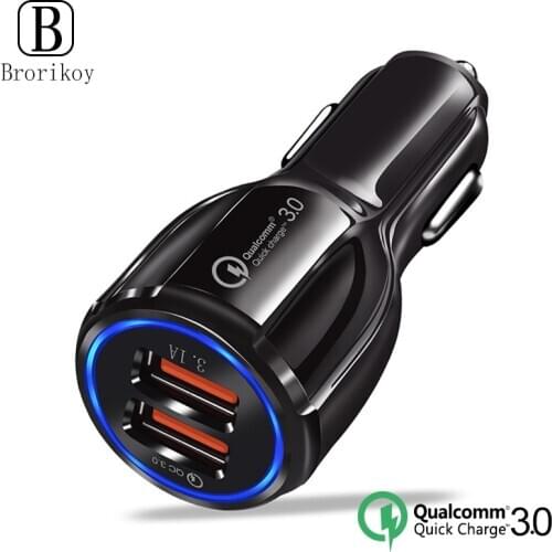3A Quick Charger 4.0 3.0 USB Car Charger for iPhone Huawei Samsung Mobile phone USB Car-Charger 30W Car Adapter Fast Charging