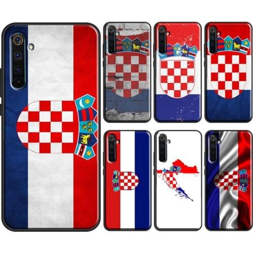 Croatia Flag Case For OPPO Realme 8 Pro 6 7 Q3 Pro GT Neo C21 C11 C3 Cover For OnePlus 8T 8 9 Pro Nord