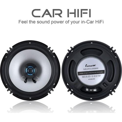 LB-PS1652T 2pcs 6.5 Inch 12V 100W 2 Ways Car Coaxial Vehicle Door Auto Audio Music Stereo Full Range Frequency Hifi Speakers