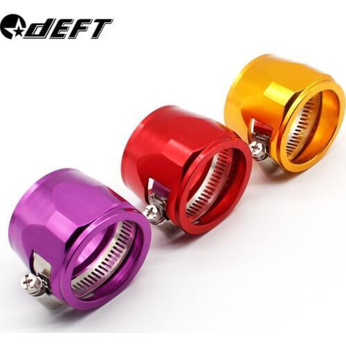 DEFT AN8 AN10 AN12 Oil Fuel Hose Clamp End Finisher Finishers Aluminum Hose Connectors Hose Clamps End Cover Clamp